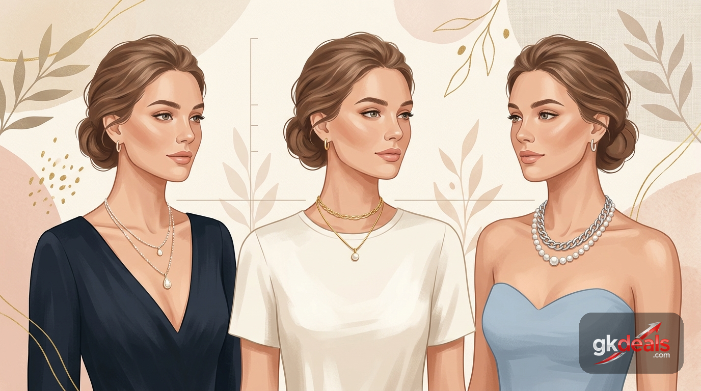 How to Choose a Necklace Length for Your Neckline